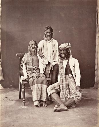 (TRAVEL--AFONG, SCOWEN, BOURNE) An album titled India with more than 160 photographs, primarily of India, but also including China and